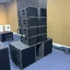 K208 Dual 8 Inch 2 Way Active Line Array Speaker DJ Sound System Stage Audio Equipment Passive Powered Speakers